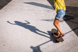girl skateboarding 